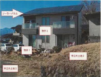 北杜市明野町上手字中谷井
9348番3の競売物件
