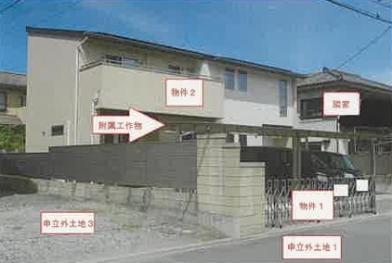 中央市東花輪字整理地
１２３２番８の競売物件